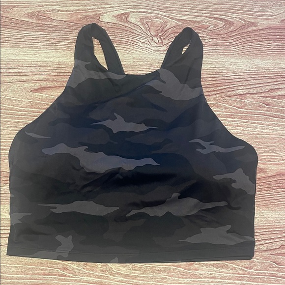 Athleta Conscious Crop Top Camouflage Sport Bra - Picture 1 of 6